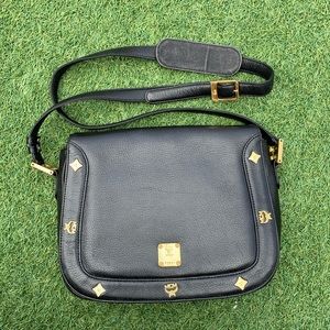 MCM vintage black leather
